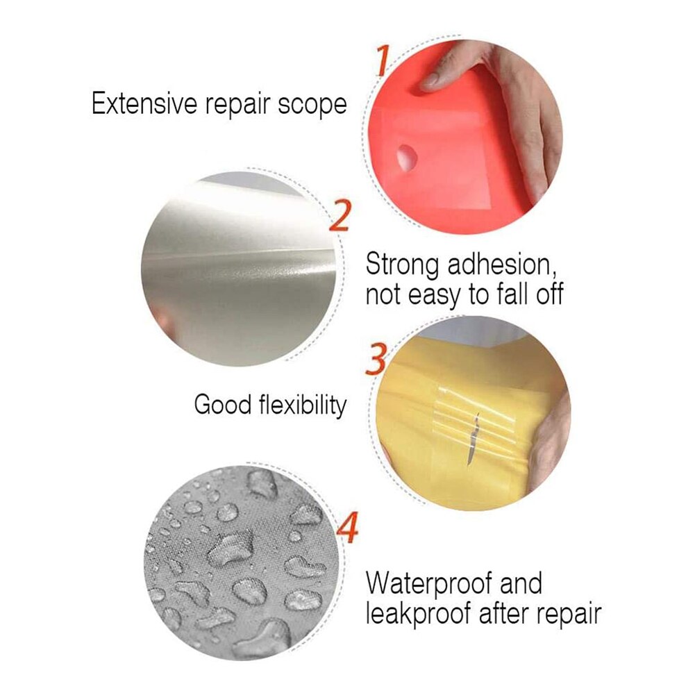 30Pcs Patch Reparatie Kit Opblaasbare Duurzaam Zwembad Reparatie Tape Air Matras Patch Kit Voor Zwembad Liner