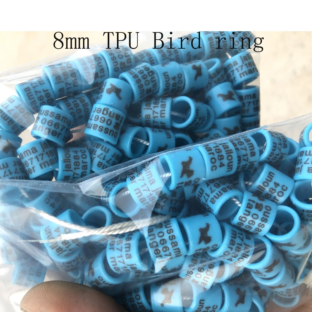 500 Stuks Kleur Plastic Vogel Ring Duif Ring Lege Ring