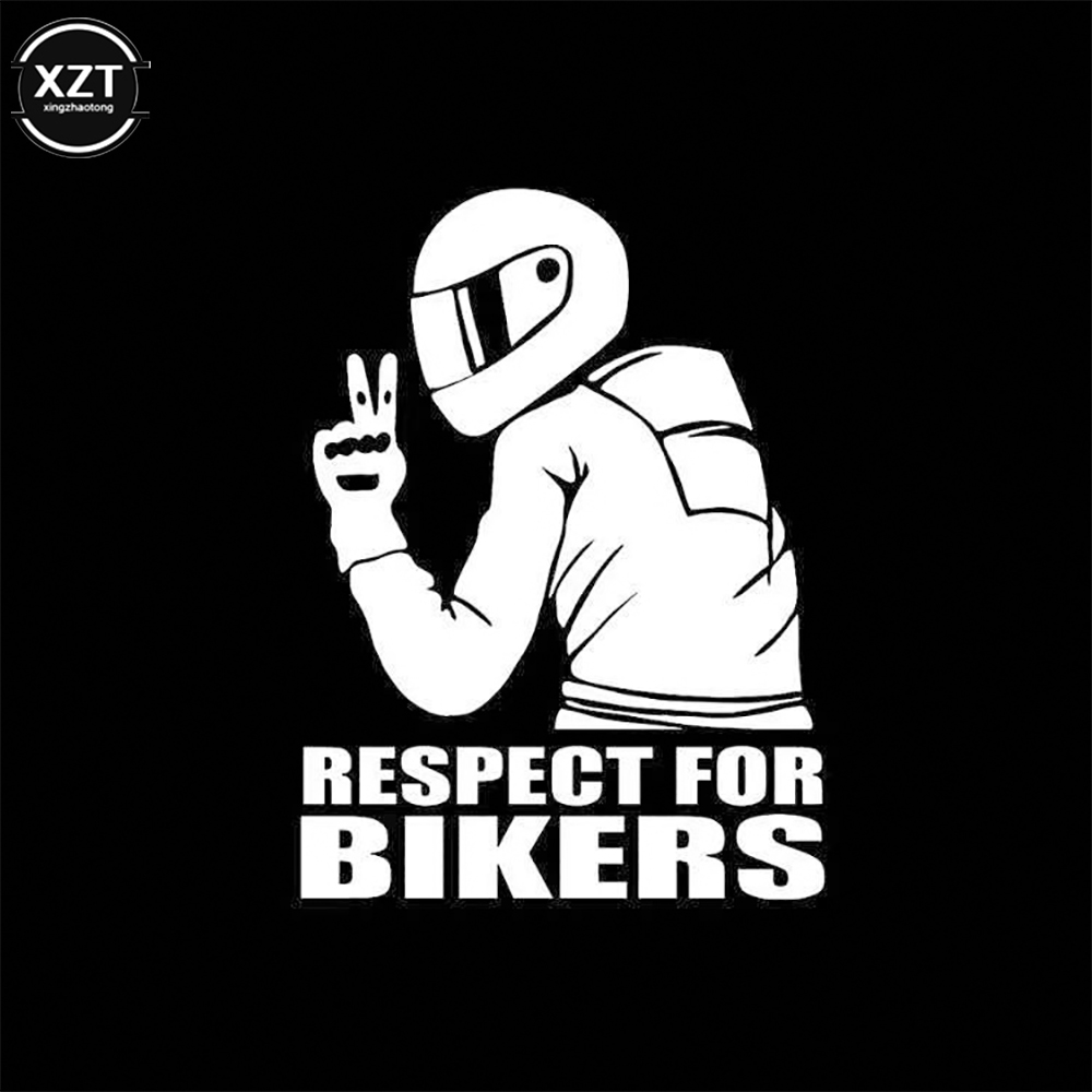 1 Stück respektieren FÜR BIKERS Auto Motorrad Auto Aufkleber Abnehmbare Aufkleber3D reflektierende Aufkleber Aufkleber: Armee Grün