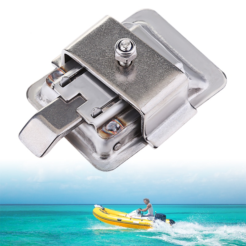 Stainless Steel Recessed Mounted Latch Mini Flush Mount Paddle Handle Lock For Boat/RV/Camper/Trailer/Yacht Cabinet/Tool Box Etc