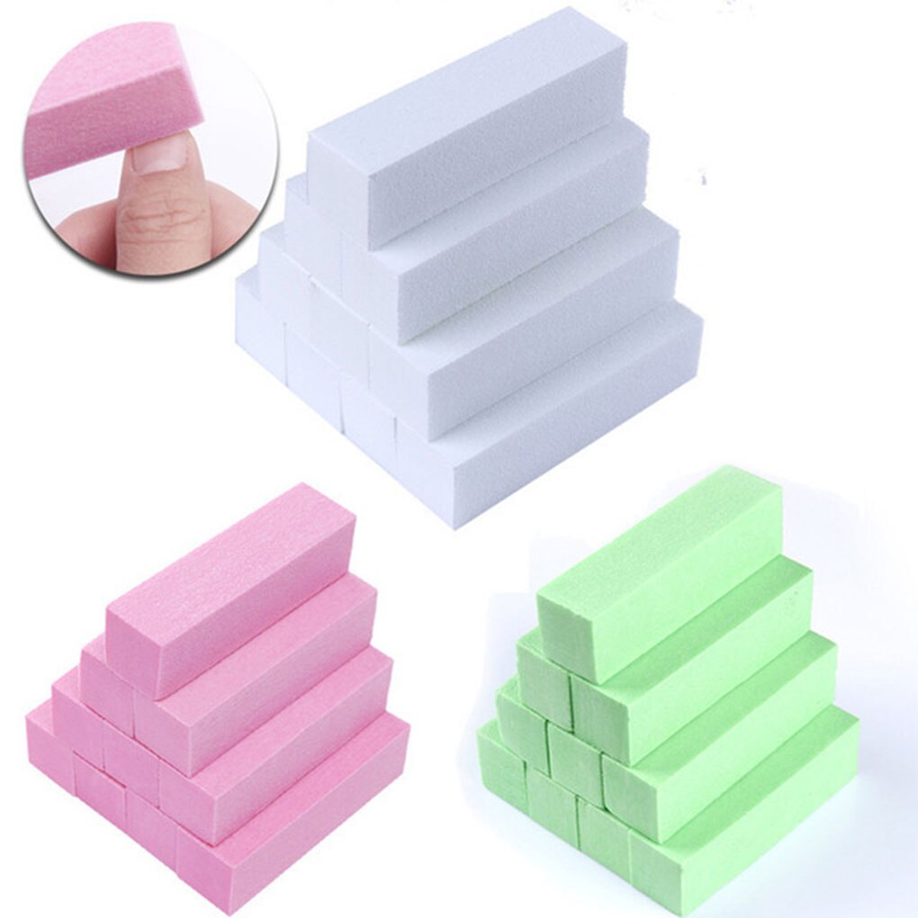 5Pcs/10Pcs Duurzaam Spons Nagelvijl Schuren Buffer Blok Polijsten Pedicure Manicure Nail Art Tool