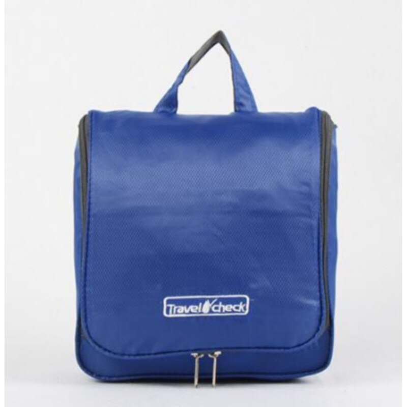 Accessoires de voyage sac cosmétique grande capacité toilette maquillage étanche paquet de bain poche suspendue rangement tri organisateur: Dark blue