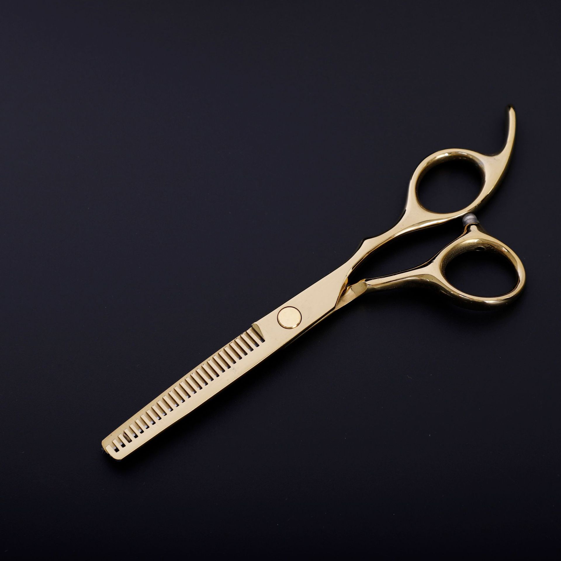 YBLNTEK-tijeras de peluquería de 6 pulgadas, herramienta de estilismo de salón de belleza, de acero inoxidable: Thinning Gold