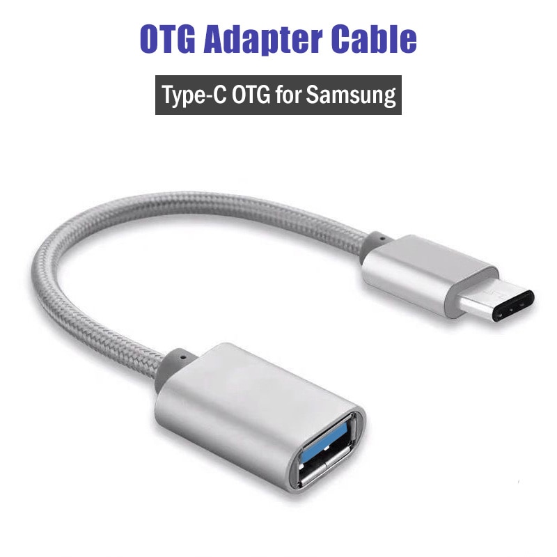 USB al tipo-C OTG adaptador de Cable para Samsung Galaxy Nota 8 9 10 20 S8 S9 S10 S10E S20 S21 Plus Ultra Lite + 5G USB-C OTG convertidor