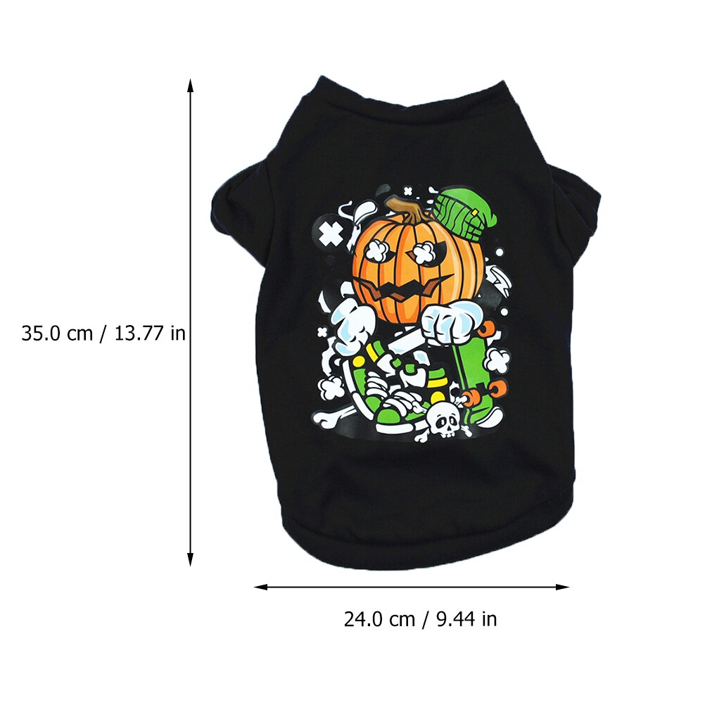 1pc roliga bekväma t-shrit hundkläder i mjuk bomull (l, mörkblå)