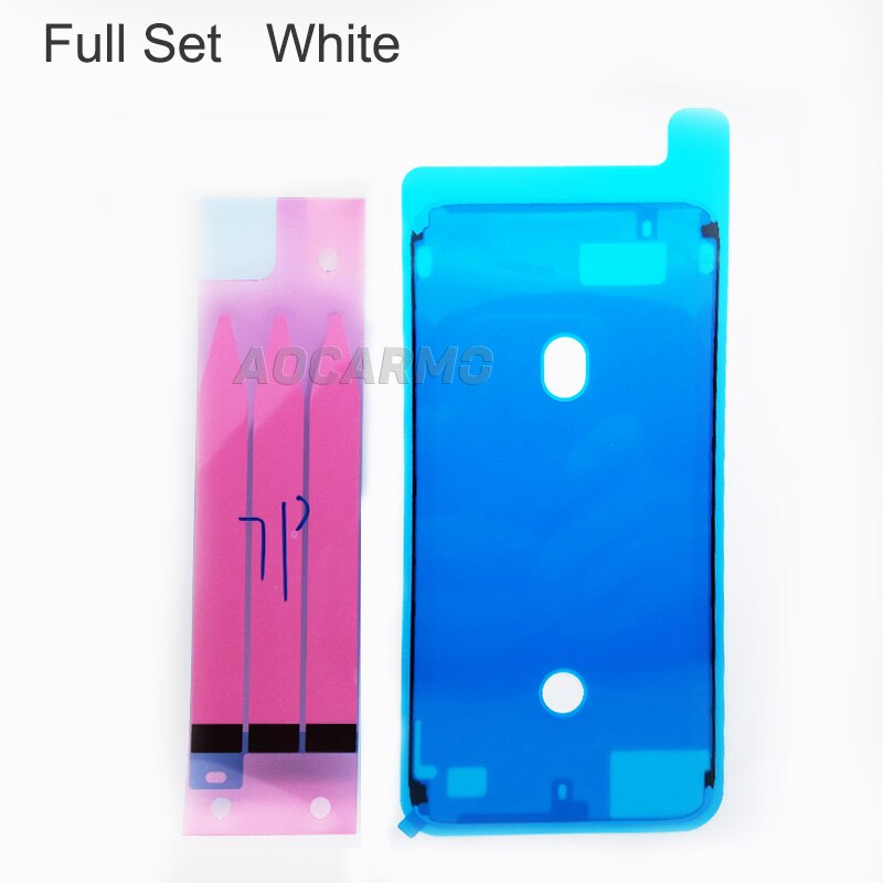 Aocarmo czarny/biały wyświetlacz LCD ekran wodoodporny klej + bateria antystatyczna naklejka taśma klejąca dla iPhone 7 plus 5.5 "7" P: Full zestaw biały
