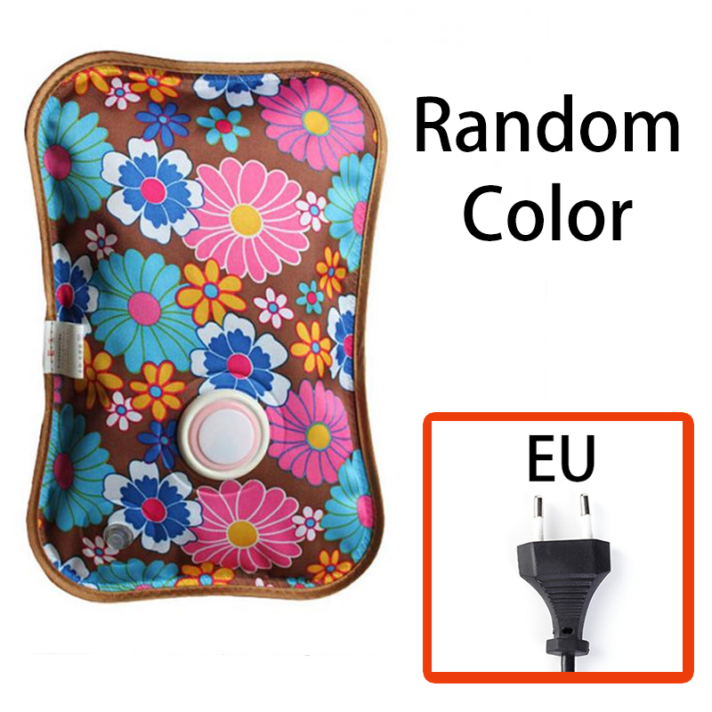 Borsa per acqua calda elettrica per navata riscaldatore elettrico Lhipping spina per bottiglia scaldamani invernale ricaricabile tensione standard usa/ue: EU-casuale colore