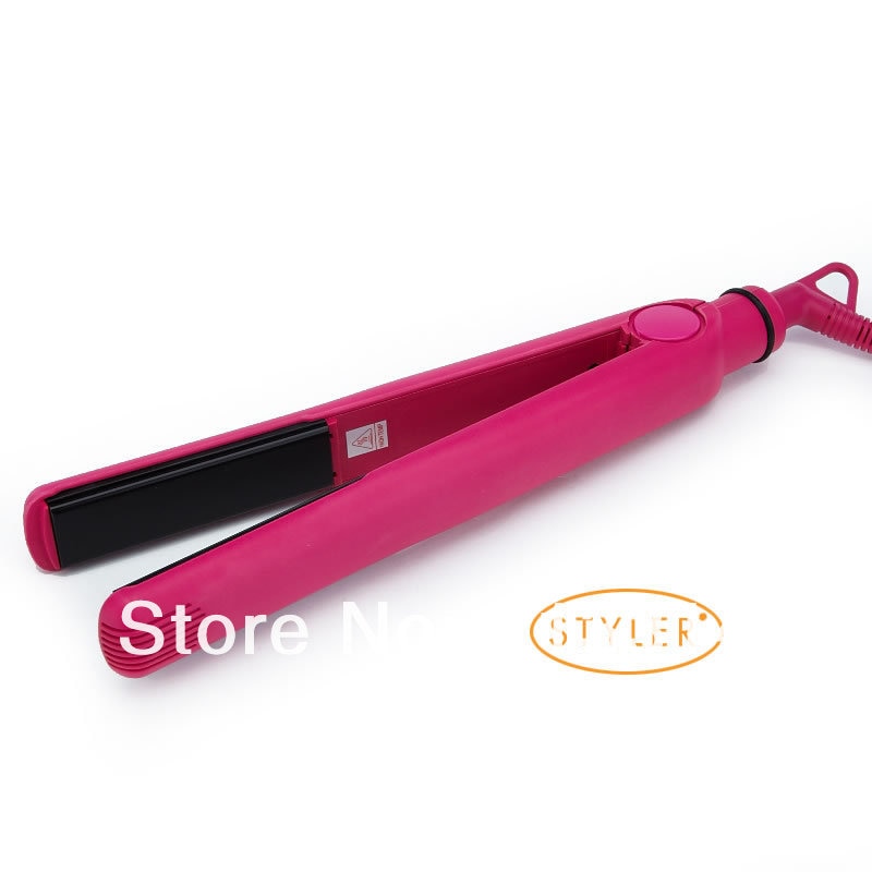 Diamond hair straightening iron, hair straightener Flat iron Pink Fast