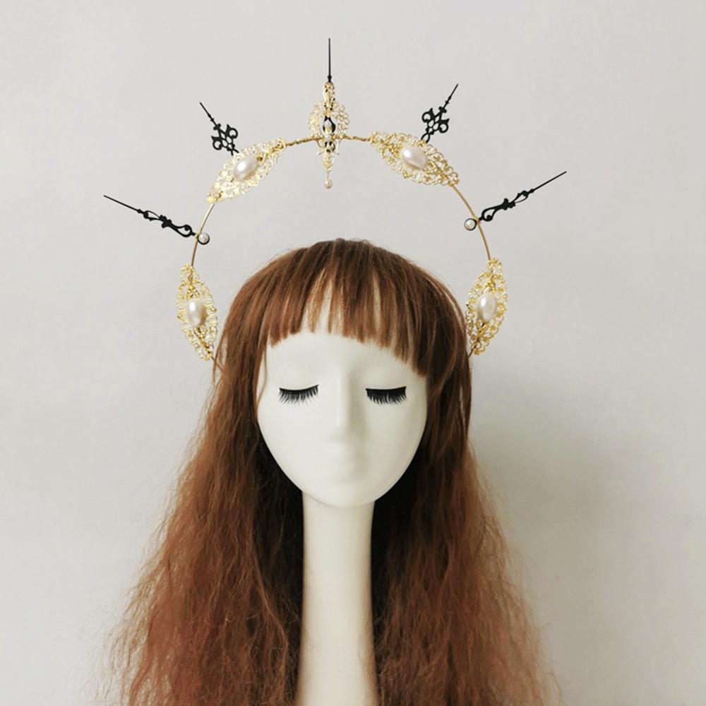 Lolita Halo Kc Crown Zon Godmother 'S Crown Gothic Cosplay Thee Party Hoofdband