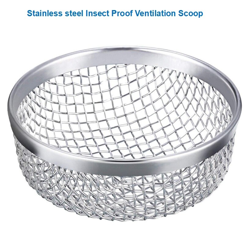 2 Pcs Insect Proof Exhaust Outlet Mesh Cover RV Trailer Camper Motorhome Flying Insect Screen for Furnace/Battery Vent Cover