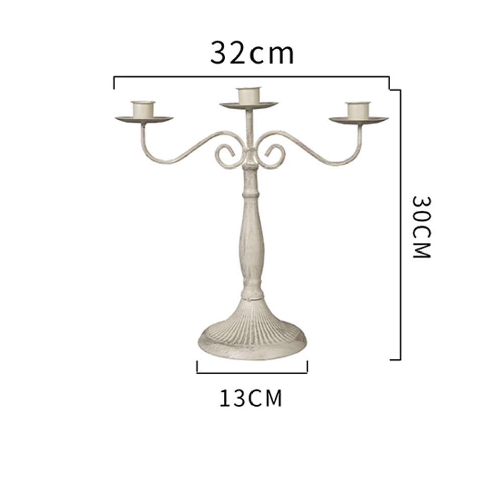 Romantic Metal Candle Holder Retro Candlestick Table Decoration For Hotel Wedding Western Restaurant Candlelight Dinner: A2