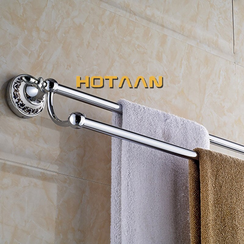 (24",60cm)Double Towel Bar With Ceramic Chrome Finish/Towel Holder,Towel Rack,Bathroom Accessories YT-11898