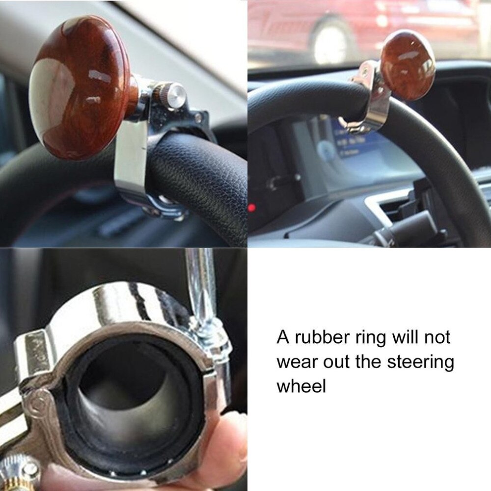 Novel2 Colors Platinum Power Handle Steering Wheel Metal Assisted Ball Booster Spin Knob Clamp Fit For Universal Cars