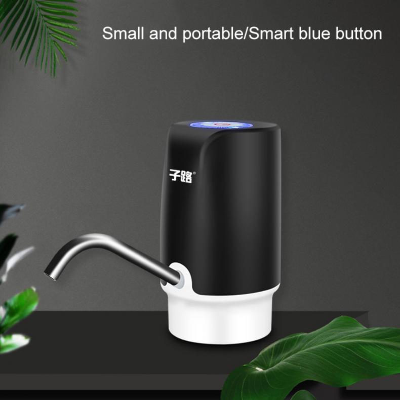 Trykknapp trådløs oppladbar elektrisk dispenser vannpumpe med usb-kabel /304 rustfritt stålrør til 4.5-18.9l fett