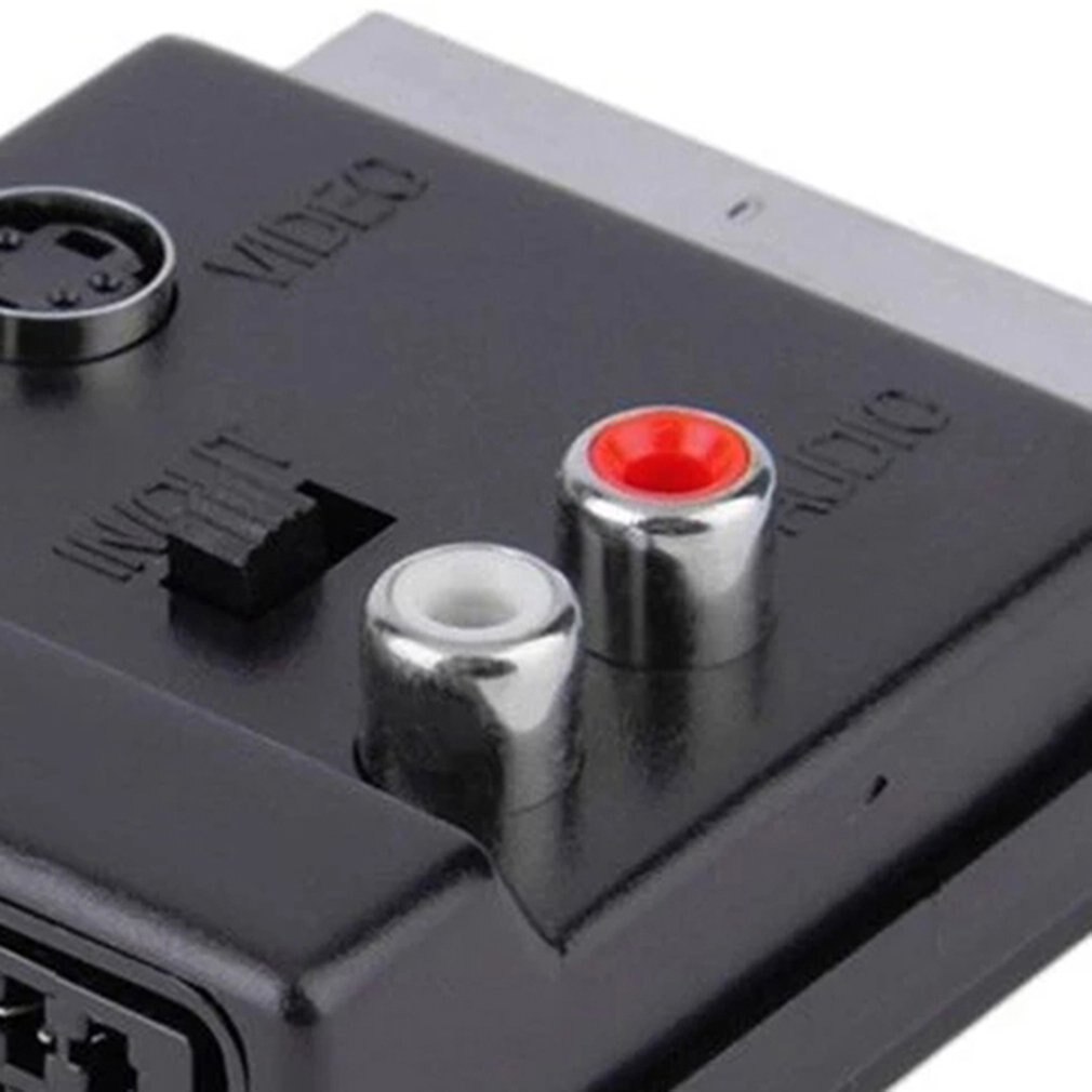 Scart Rgb Man-vrouw-Video 3 Rca Audio Av Tv Connector Adapter Scart Vrouwelijke Converter Connector