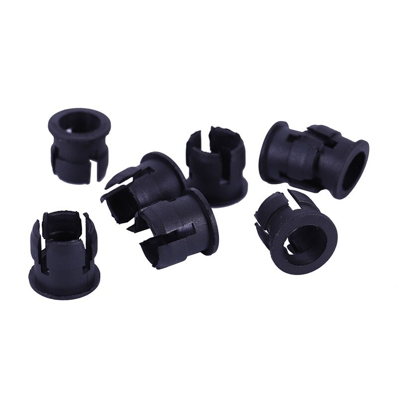 100 stykker svart plast 5mm ledet klipsholder skjermpanelmonteringsvesker