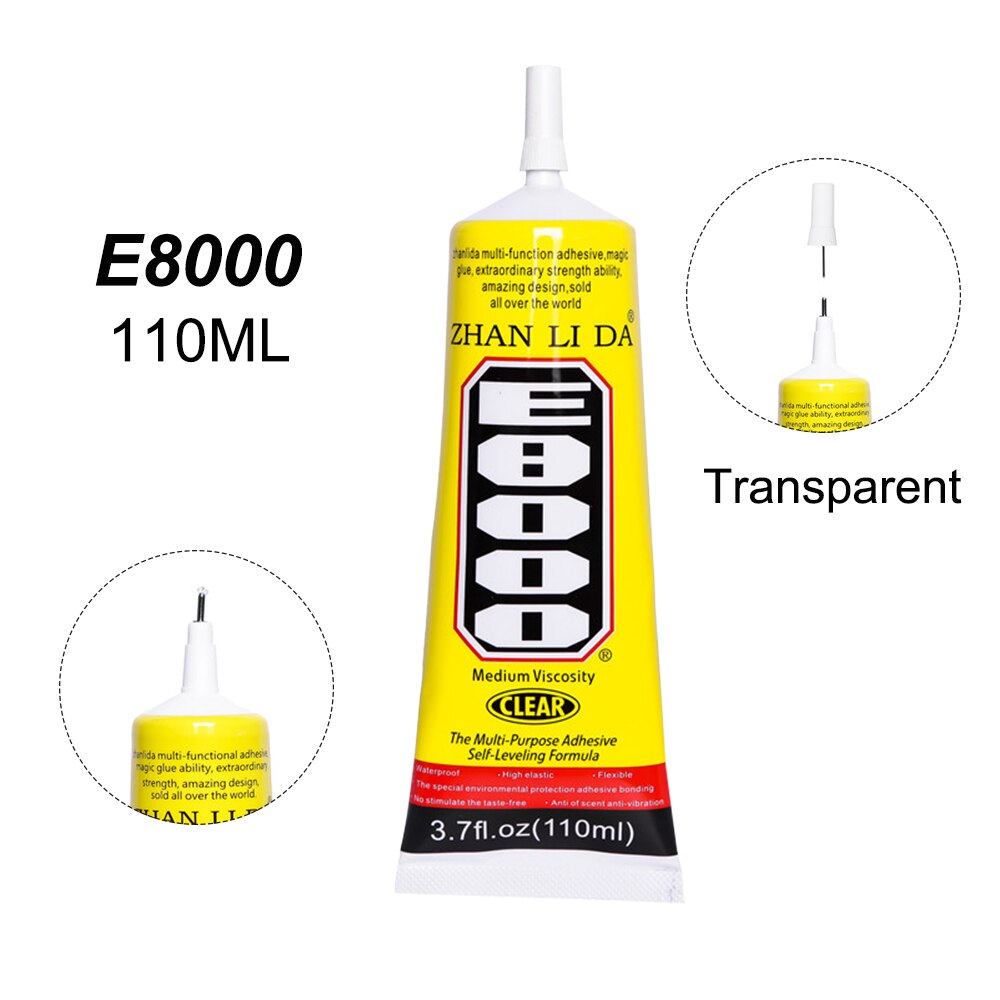 Pegamento Super T6000 para ropa, adhesivo de alta temperatura de 110ML, para piedra, Metal, madera, tela, textil, cuero, plástico, E8000, B7000, E6000, E7000