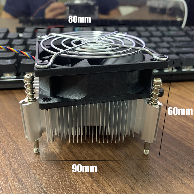 80MM CPU Air Cooler 4PIN PWM Cooling PC Radiator Fan for Intel X79 X99 CPU Fan Ventilador