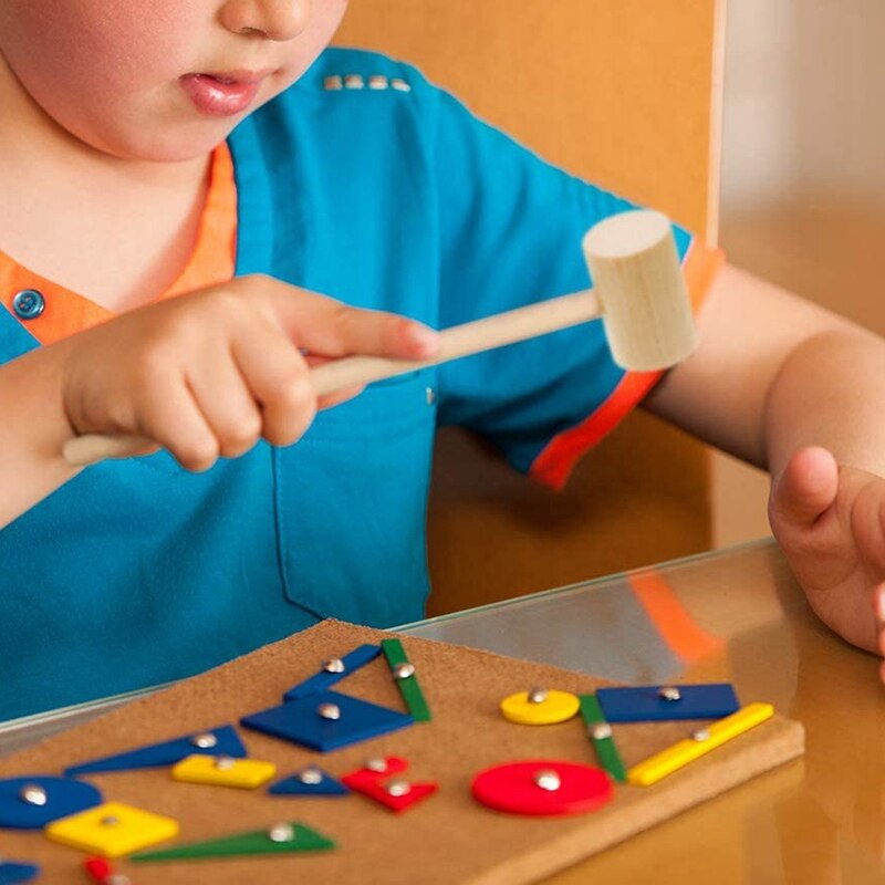 18 Pieces Wooden Crab Lobster Mallets Seafood Shellfish Crab Mallet Solid Natural Hardwood Crab Hammer for Cracking