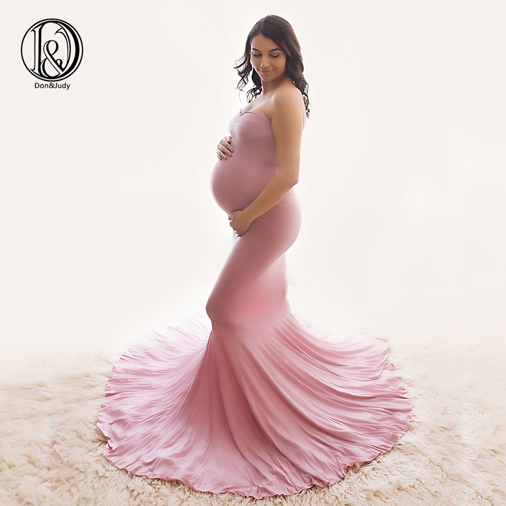D&j katoenen zwangerschapsjurk, maxi-jurk, lange zwangerschapsjurk, jurken van stof voor zwangere vrouwen, zwangerschapsfotografie, babyshower