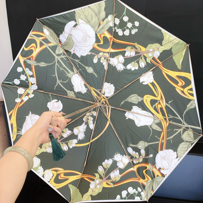 Winddichter Regenschirm im Xiaomi-Stil mit Aluminium-Fiberglasrahmen | UPF50+ UV-Schutz und luxuriöses tragbares | Unisex Choi: YELLOW
