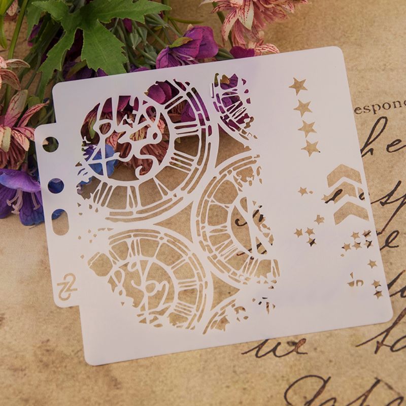 Wheel Stencils Template Painting Scrapbooking Embossing Stamping Album Card DIY Crafts GXMA