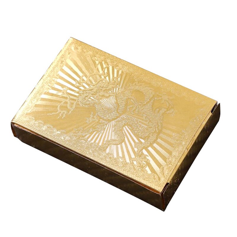 Waterproof Poker Set Deck Gold Foil Playing Cards Board Game ic Cards: Default Title