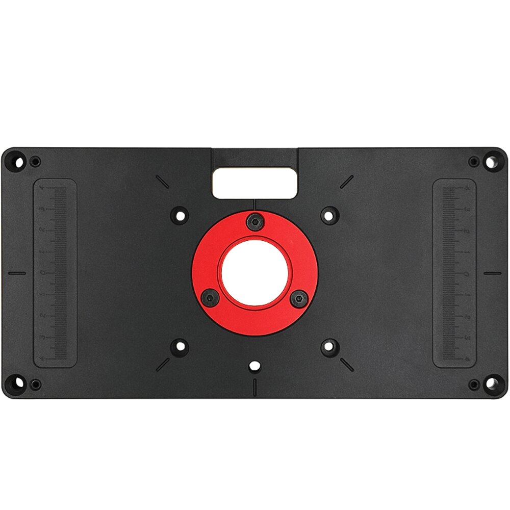 Machine de découpage du bois planche à rabat avec échelle universelle bakélite fraisage retournement en alliage d'aluminium Table de retournement outil auxiliaire: Black
