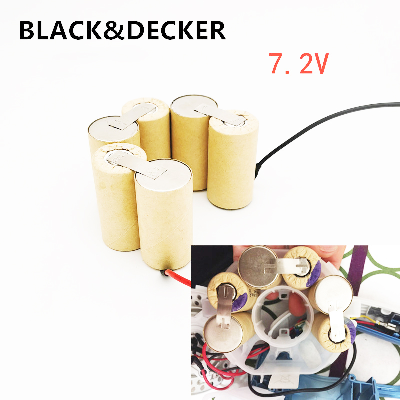 Battery Pack For Black Decker Dustbuster CV7205 CV7205-H1 224464900 Vacuum Cleaner Accumulator 7.2V Replacement Batterie