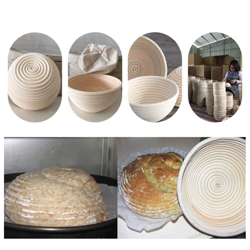 Basket Bread Fermentation Baskets Rattan Bread Making Tools Reusable Washable For And Home Bakers