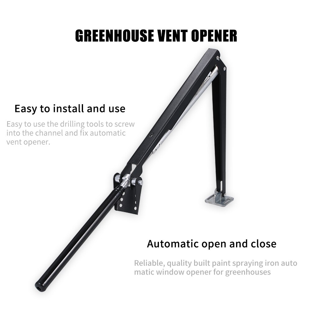 Automatic Greenhouse Window Opener Auto Vent Opener Temperature Sensitive Paint Spraying Iron Single Spring Vent Opener Opening