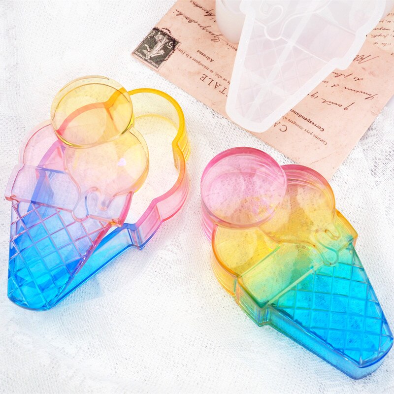 Diy cristal caixão molde de silicone contendo caixa de armazenamento de jóias moldes de silicone para resina jóias fazendo molde de fundição artesanal: Mold 6