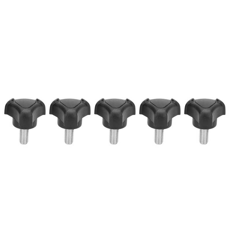 M8 Duim Schroeven Plastic Driehoekige Arc Head Kartelknop Grips Duimschroeven