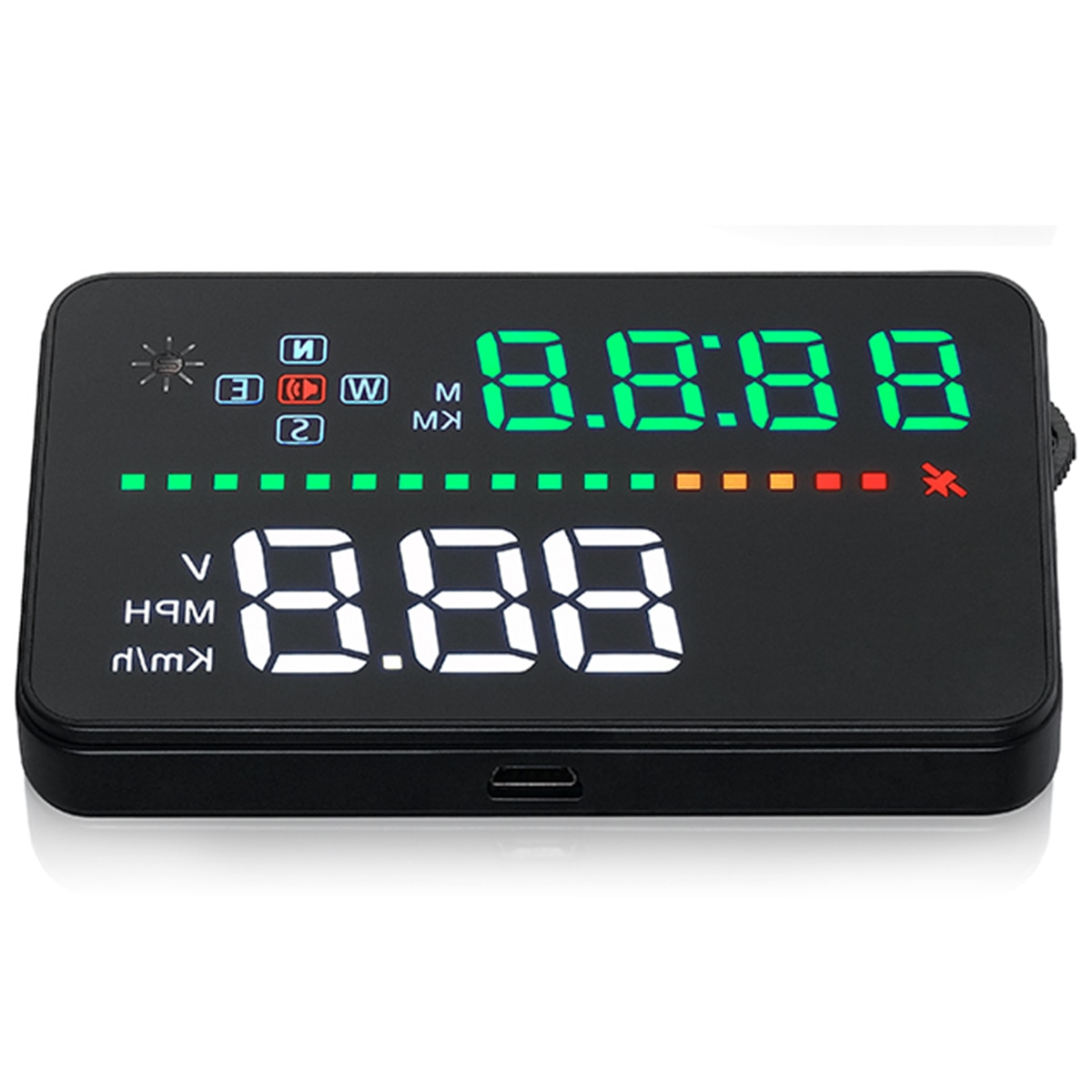 GPS HUD Display Car Head Up Display Satellites Speed Compass GPS Speedometer Car Windshield Project for all Vehicles