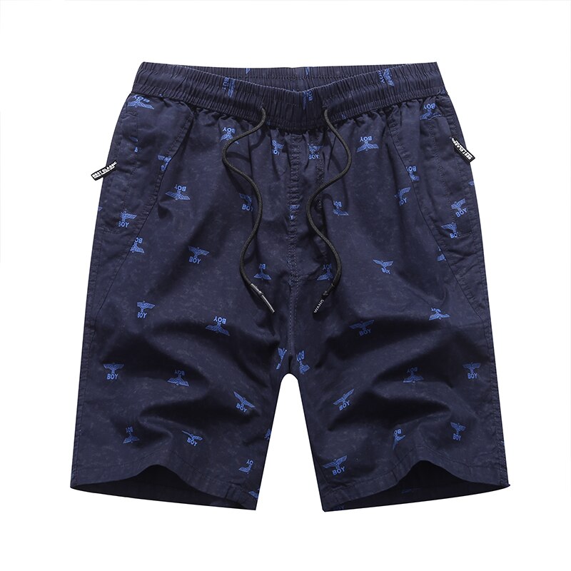 Arbeit aus Drucken Baumwolle Ladung-kurze Hose Männer lässig Sommer kurze Hose für Männer Safari Stil Taschen Mann Kurze Hosen Plus Männer kleidung 4XL: Marine 983 / XXXL