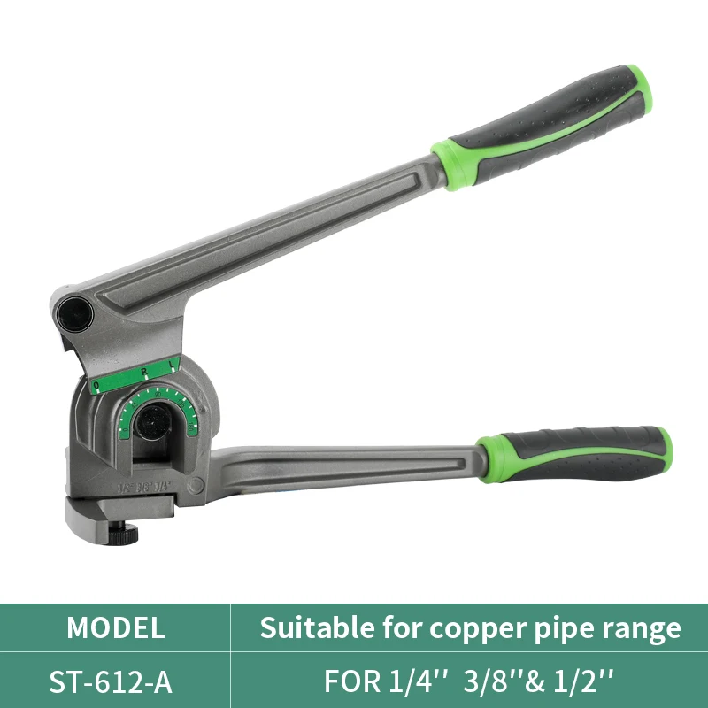DSZH Copper Pipe Bender Tool 5/8/16 1/2/4 for Copper Aluminum Pipe Air Conditioner 3 in 1 Lever Bending Machine for 6/8/10mm: Red, Silver Tone
