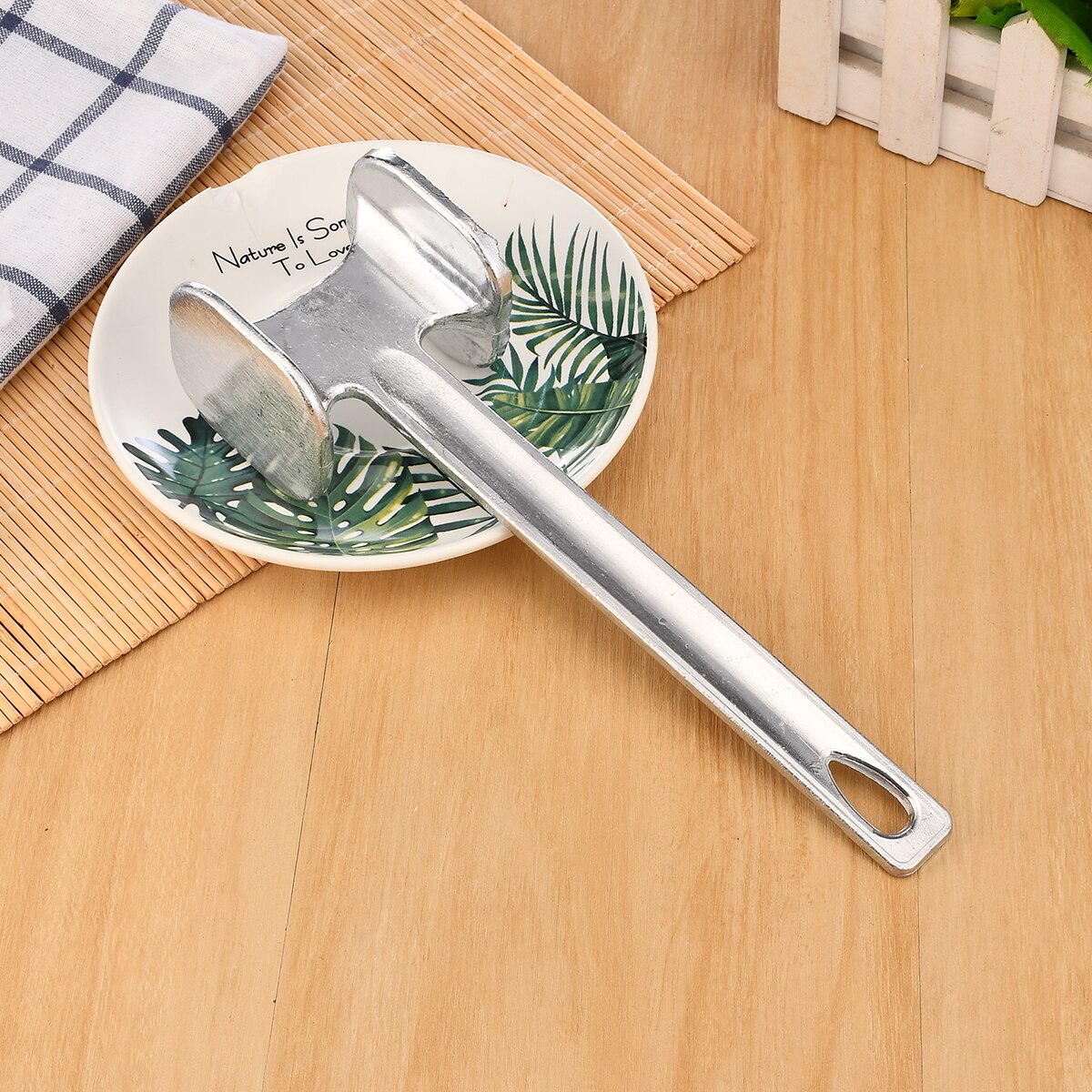 Home Single Side Hammer Aluminum Alloy Steak Hammer Pork Chop Hammer Single Side Pork Chop Hammer Pine Meat Hammer