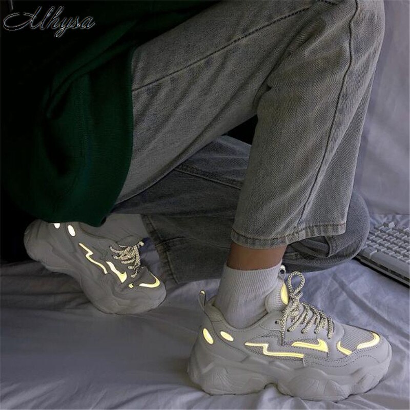 Mhysa Women sneakers Autumn women Casual Shoes Breathable Women Platform Dad Shoes Sneakers zapatillas mujer