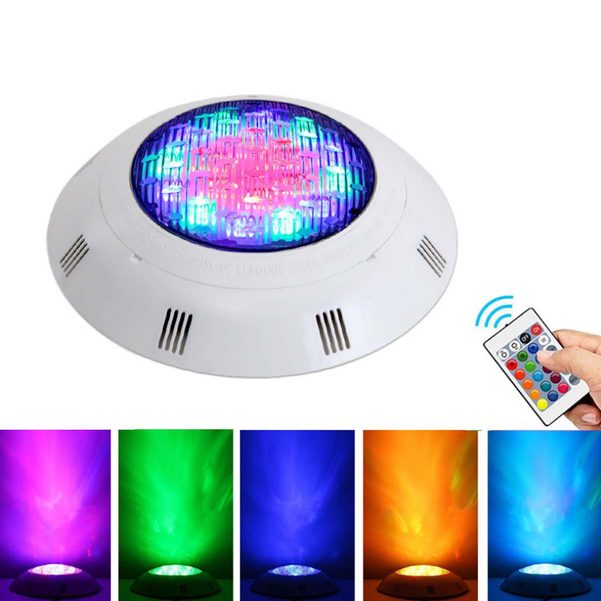 25/36W RGB Led Swimming Pool Light IP68 Waterproof AC12V Outdoor RGB UnderWater Light Pond Led Spotlight w/Remote Control