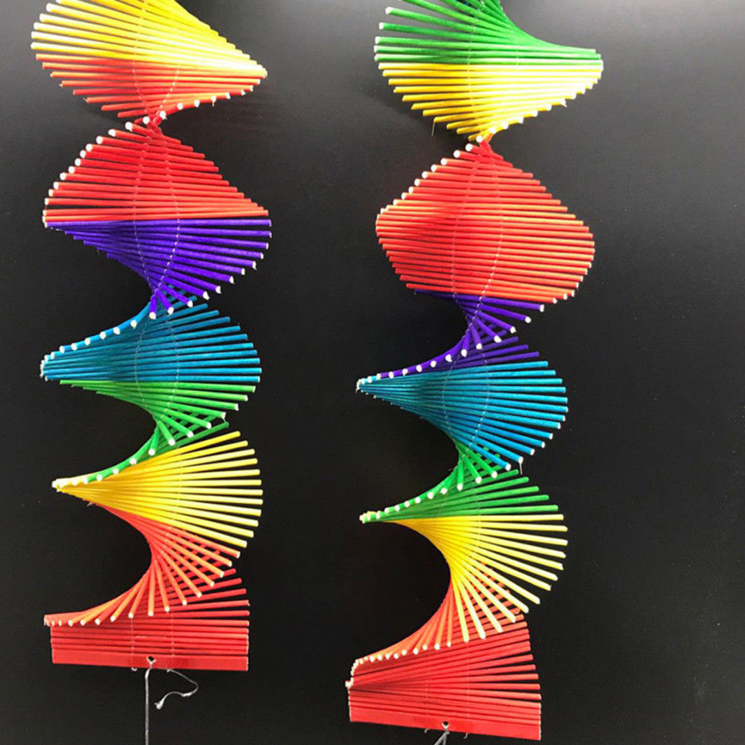 Carillon Mobile en spirale pour vent arc-en-ciel, décoration de maison, de fête, de jardin, en plein air, DIY, offre spéciale,