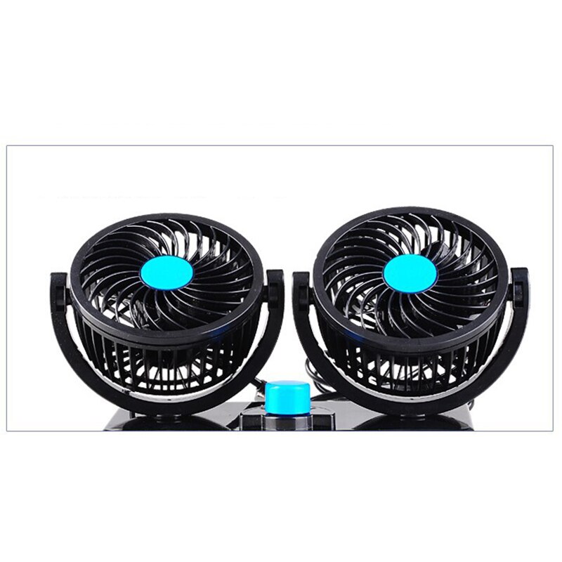 12V Car Fan with 360 Degrees Rotatable and 2 Speed, for Vehicle Car Truck SUV RV ATV Boat