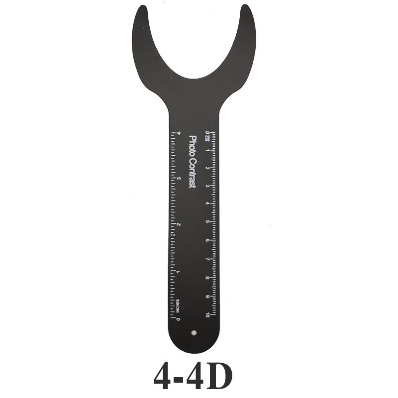 1 Stuks Tandheelkundige Orthodontische Zwarte Achtergrond Bord Foto Beeld Contrast Orale Wangplaat Met Schaal Mark Autoclavable Tools: 6