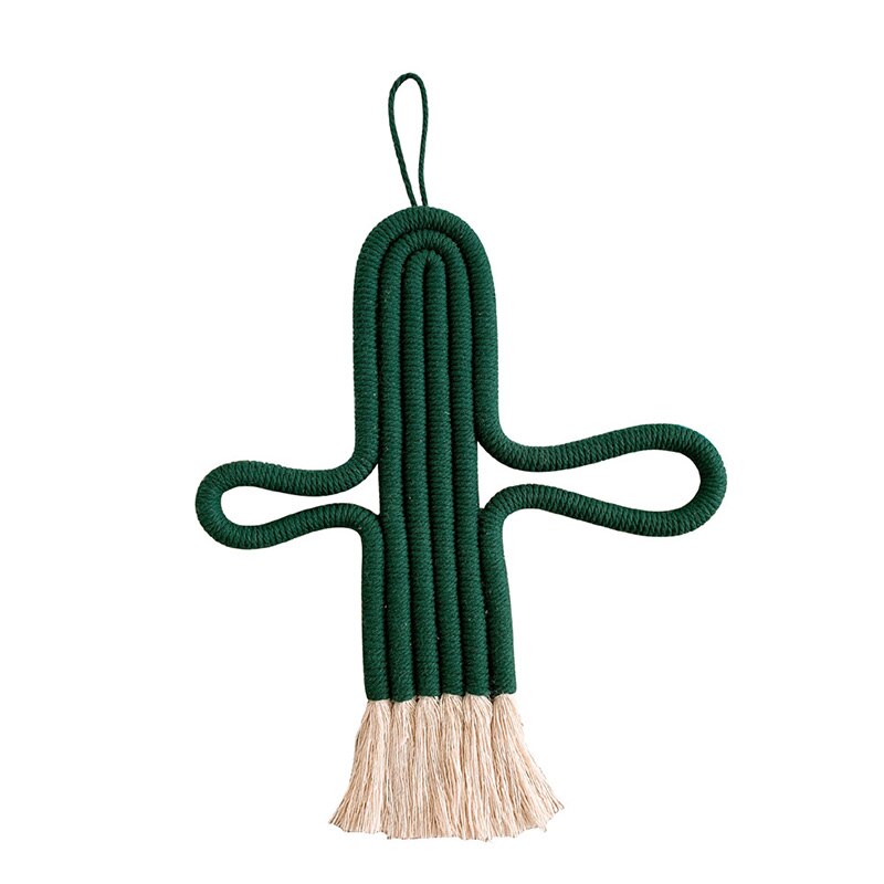 INS Handgemachte Kindergarten Decor Macrame Hängen Wand Dekor Kaktus Ornamente Kinder Bett Room Decor Baby Baby Foto Requisiten Home Decor: S13