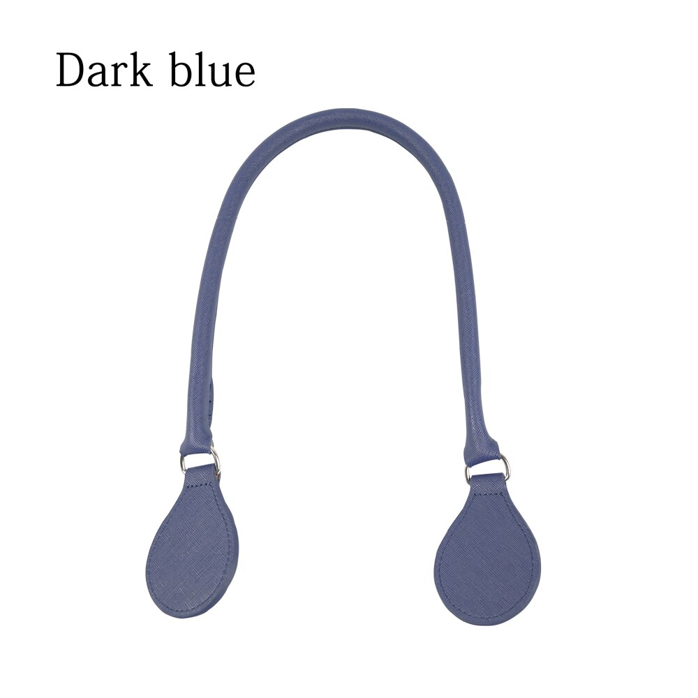 Tanqu Concise Runde Leder 1 Stück Griff mit D Schnalle Tropfen für Klassische Mini Obag Korb Eimer Stadt Chic Frauen handtasche O Tasche: dark blue