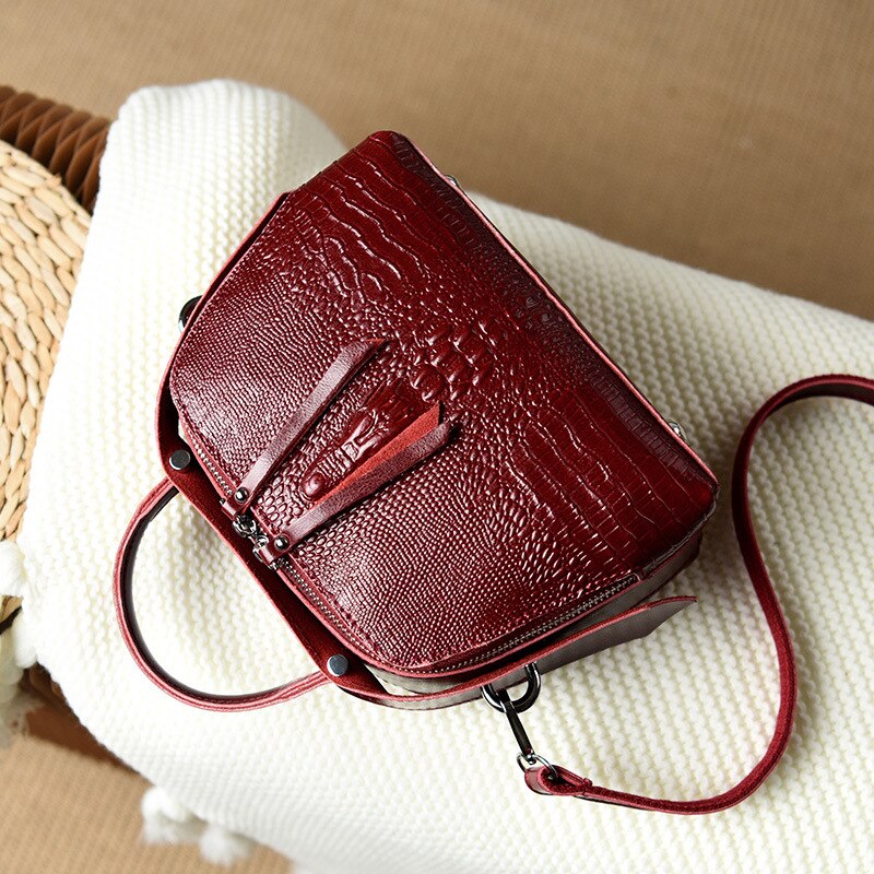 2021 de comércio exterior bolsa feminina marca luxo crocodilo padrão bolsa moda europeia e americana versátil um ombro