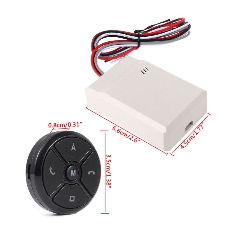 Licht Knop Auto Stuurwiel Dvd Gps Draadloze Smart Button Key Afstandsbediening