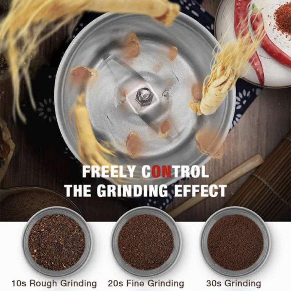 Machacadora eléctrica molinillo de café molinillo de especias molinillo de café mezclador de café eléctrico multifunción