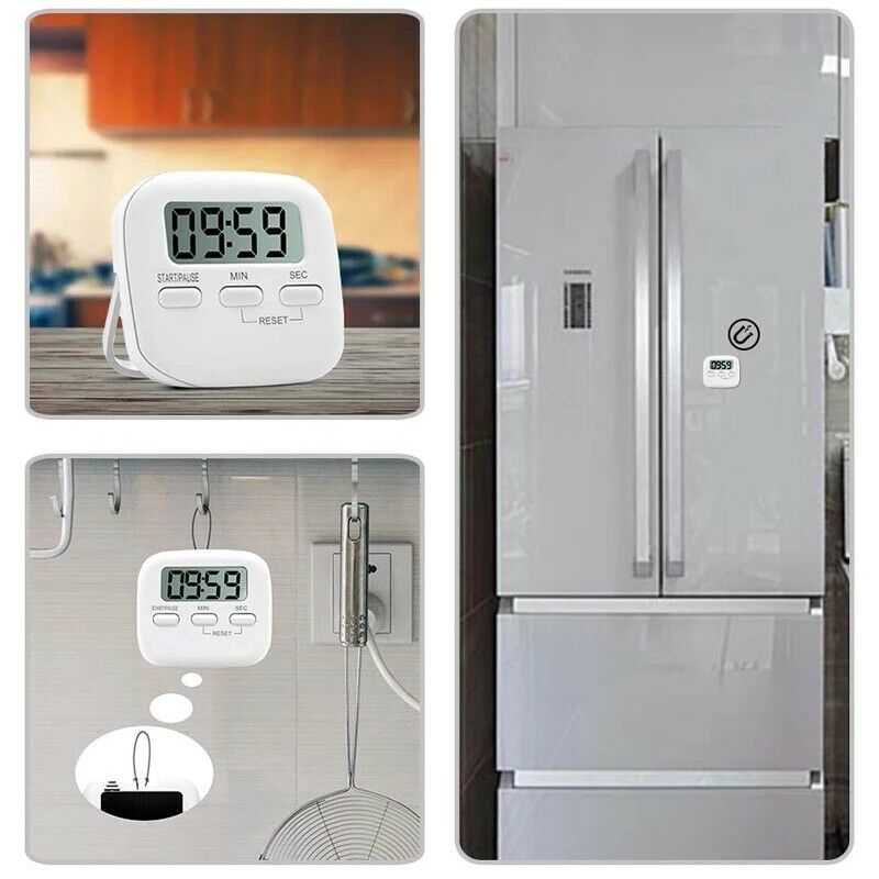 Lcd Minute Display Timer Egg Count Digital Cooking Kitchen