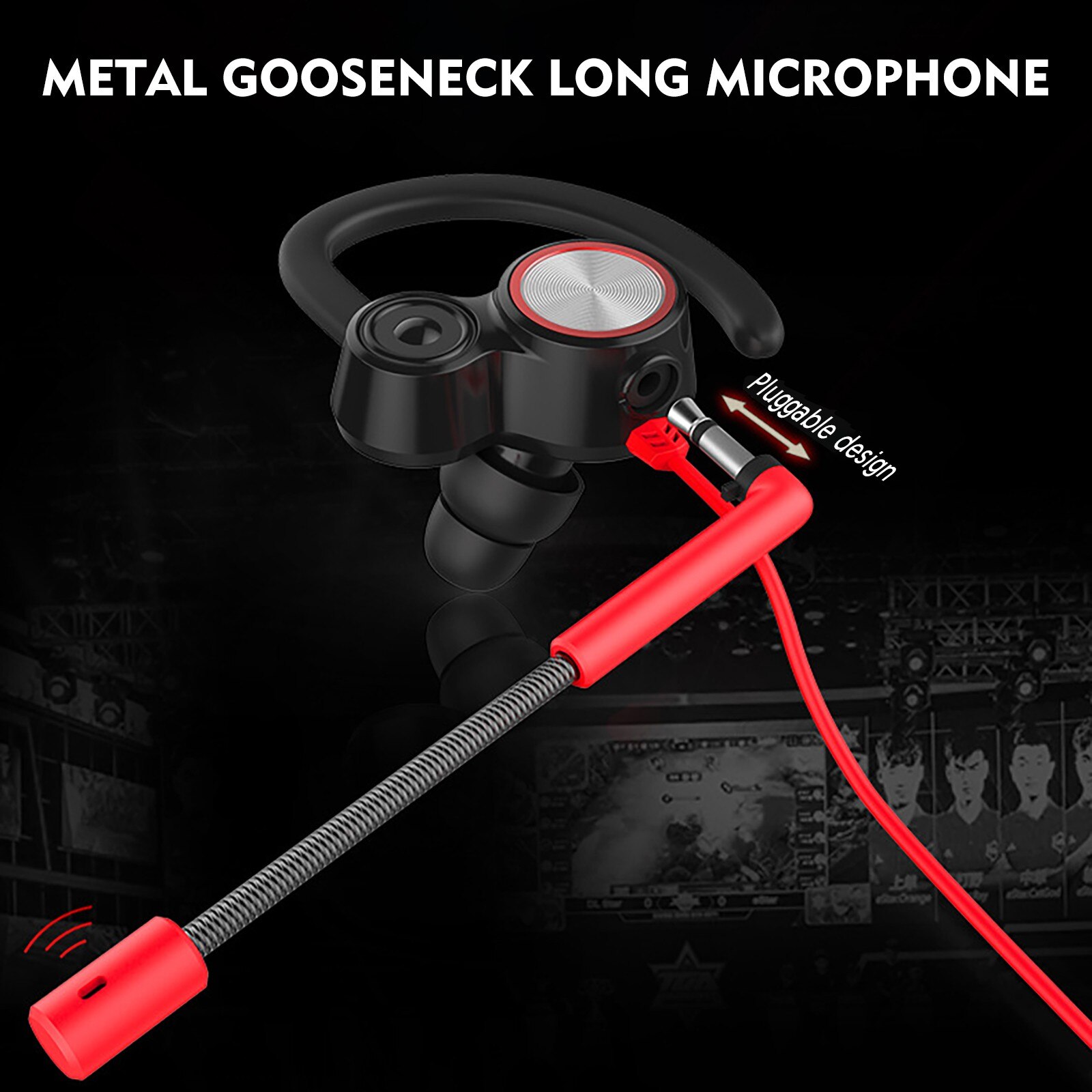 Portable Earphones Dynamic Noise Reduction InEar Wired Call Earphones