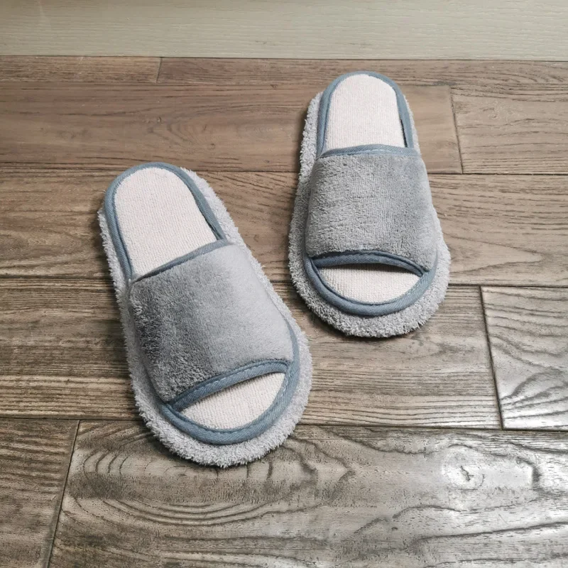 Microfibre Mop Slippers Solid Color Simple Wipeable Floor Mopping Sweeping Wood Floor Tile Cleaning Slippers Lazy Slippers: WHITE / 1
